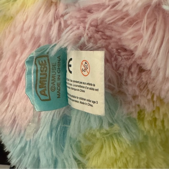 Rainbow Amuse alpaca Alpacasso plushie - Picture 4 of 8
